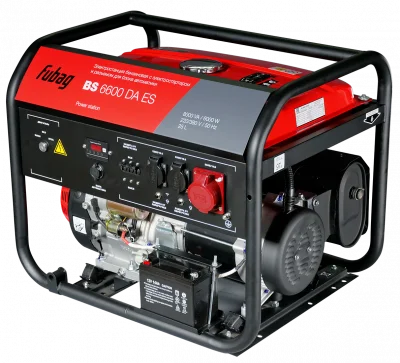 Бензиновый генератор FUBAG BS 6600 DA ES с электростартером и коннектором автоматики